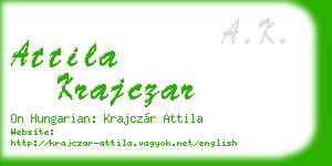 attila krajczar business card